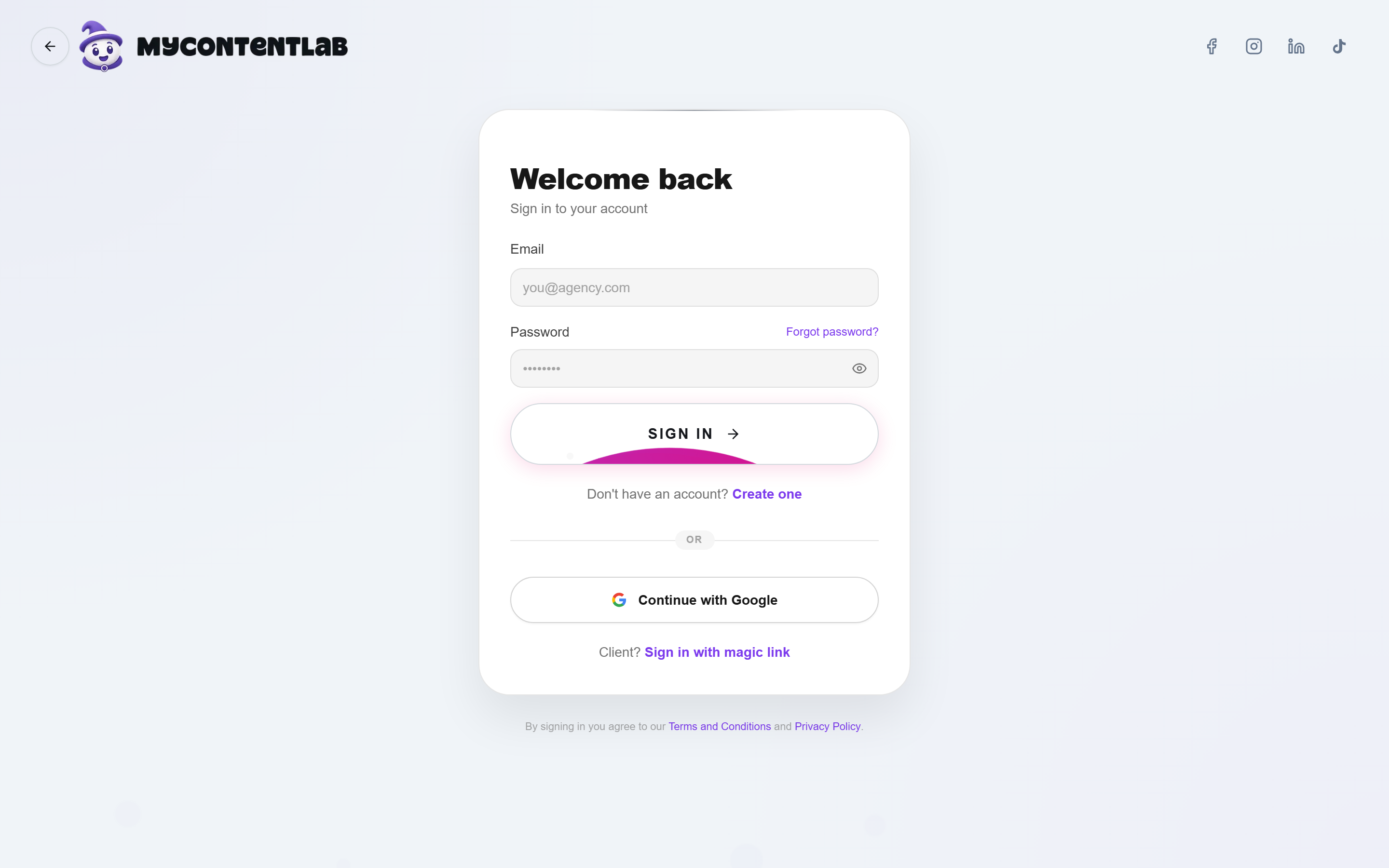 Account Login & Registration