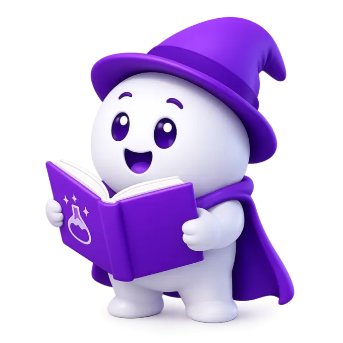 MYCONTENTLAB mascot reading a book of marketing insights